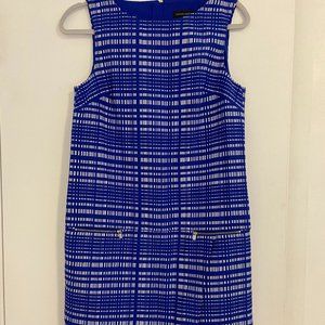 Banana Republic Blue and White Asymmetrical Dress